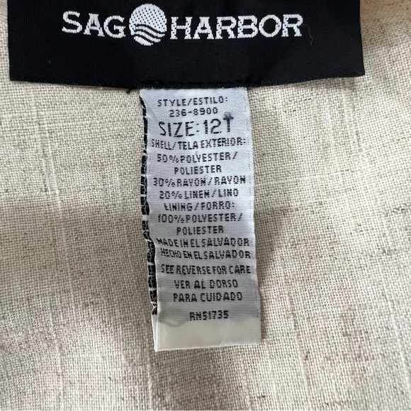 Vintage Linen Blazer Jacket Longline Jacket Neutral Spring Top Lightweight Layer - Picture 5 of 9